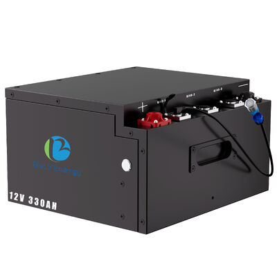 Batterie de camping-car sous siège 12V330Ah LiFePo4 Courant de charge maximal 250A Énergie 4224Wh Conçue pour l'alimentation de secours et les véhicules électriques
