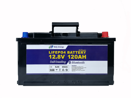 acheter Batterie au lithium du stockage de l'énergie de rv 12V 120Ah Bluetooth avec le chauffage online manufacture