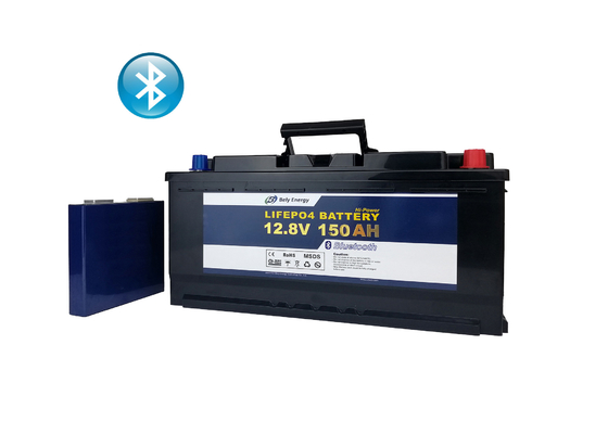 acheter 12 batterie de polymère du réverbère de batterie au lithium de la tension 150Ah Bluetooth Lifepo4 online manufacture