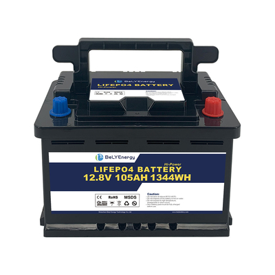 Bely Energy 12V 105AH batterie de stockage d'énergie pour yacht 100% DOD utilisation solaire