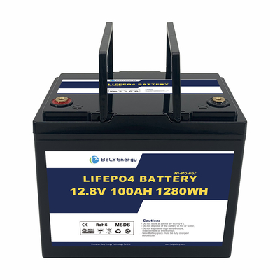 Bely Energy batterie rechargeable 12V 100AH LiFePo4 pour station de communication RV