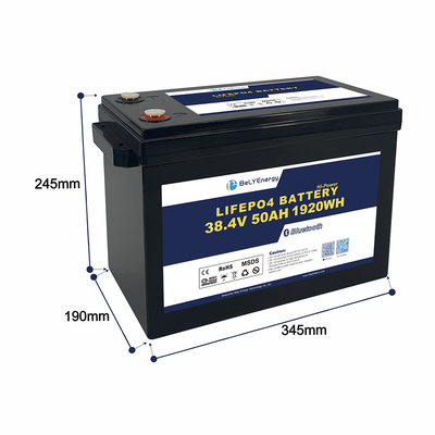 Bely 50AH 36V LiFePO4 batterie pour la maison Système de stockage d'énergie solaire Bateaux Sous-marin