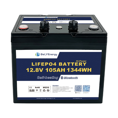 Système d'énergie solaire 12v 105ah Lifepo4 batterie personnalisée avec interface CAN RS485