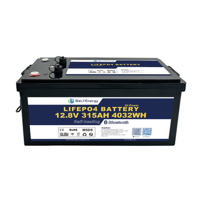 Batterie personnalisée 315AH 12V LiFePo4 Bluetooth et auto-chauffage avec interface CAN/RS485