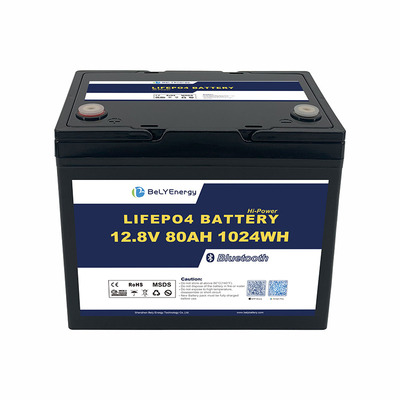 Énergie LiFePO4 Batterie au lithium 12V80Ah Protection contre la surtension 14,6V
