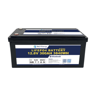 Portable IP65 conception compacte étanche à l'eau 12,8V 300Ah LiFePO4 batterie au lithium solaire