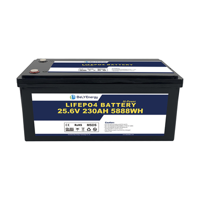 IP65 étanche à l'eau haute performance 24V 230Ah LiFePO4 batterie avec terminal M8 pour bateau de mer
