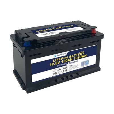 12V 150AH LiFePO4 batterie au lithium avec BT et auto-chauffage pour le stockage d'énergie