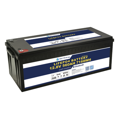 ABS Shell longue durée de vie 12,8V 560Ah LiFePO4 batterie au lithium avec connectivité Bluetooth