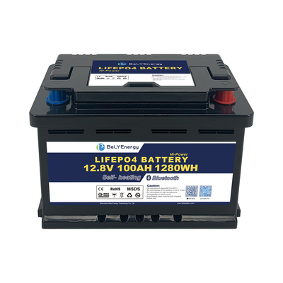 RV LiFePO4 Batterie pour stockage d'énergie 12V 100AH avec BT et auto-chauffage