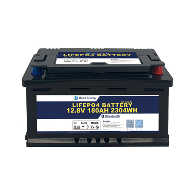 H8 DIN cas RV Caravane LiFePO4 batterie 12V 180AH version BT