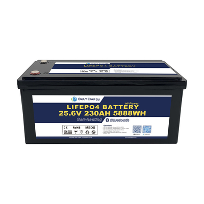 Batterie au lithium LiFePO4 de haute capacité rechargeable 24V230AH avec Smart BMS