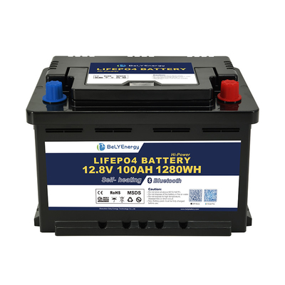 Portable personnalisé de haute qualité 3000 cycles LiFePO4 batterie 12V100Ah pour bateau