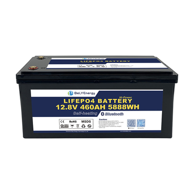 IP65 Protection imperméable à l'eau Portable 12V 460Ah LiFePo4 batterie longue durée de vie pour camping-car