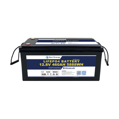 Hi Capacité 12V 460AH LiFePO4 batterie au lithium avec 200A courant BMS avec BT et auto-chauffage