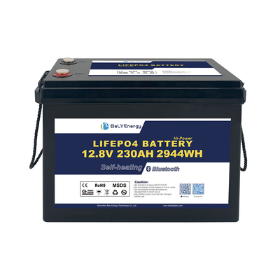 12V 230AH RV batterie au lithium dans boîtier ABS et BMS intelligent avec BT / auto-chauffage / communication intégré