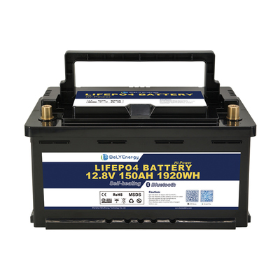 Batterie Lifepo4 12V 150Ah longue durée avec courant de décharge continu maximal de 160A et ≥3000 cycles