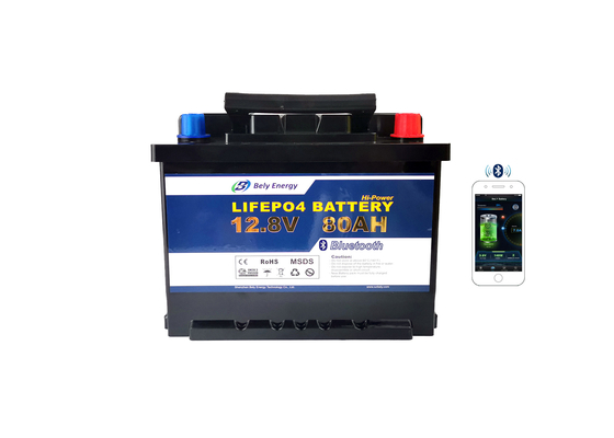 Batterie au lithium de tricycle du yacht 12V 80AH Li Ion Phosphate Battery Motorhome Electric