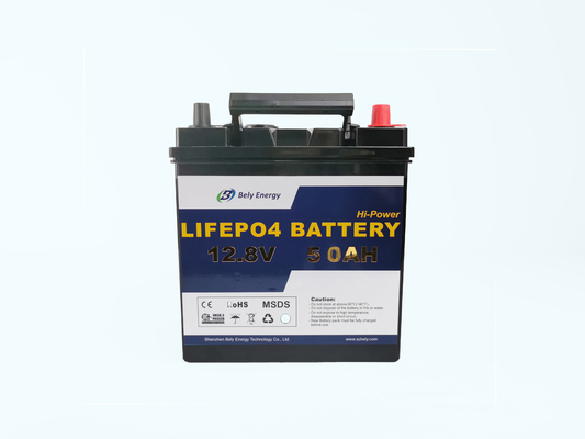 Le golf de MSDS 12V 50Ah transporte en charrette la batterie au lithium de stockage de l'énergie avec la lampe menée