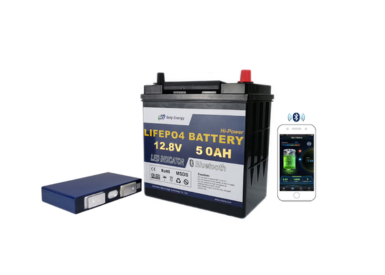 12 volts fiable sûr lithium submersible Ion Battery de Bluetooth de batterie d'heure de 50 ampères