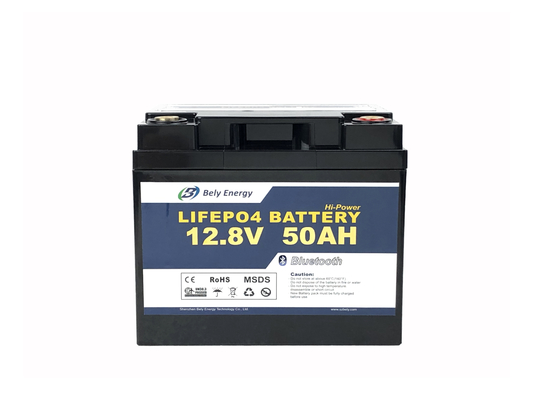 12V 50Ah batterie au lithium de 12 volts pour la batterie de pêche à la traîne de camping-car de Bluetooth de moteur